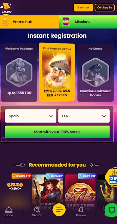 Bizzo Casino Online